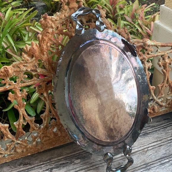 Vintage Serving Tray With Handles - Picture 10 of 14